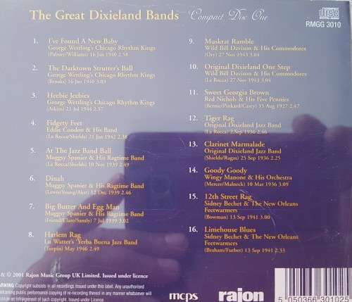 Dixieland Bands - Disk 1