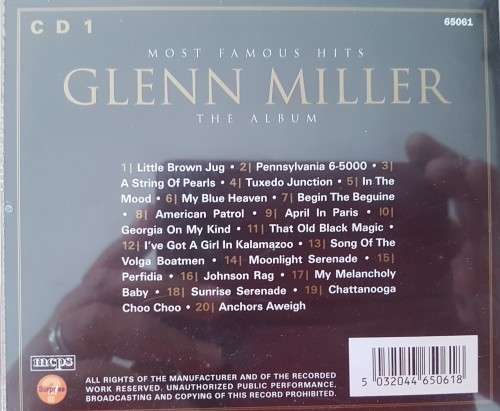 Glen Miller - Most Famous Hits CD #1