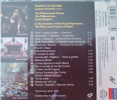 Pavarotti - Pavarotti in Hyde Park