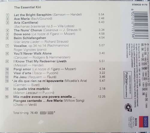 Kiri Te Kanawa - The Essential Kiri