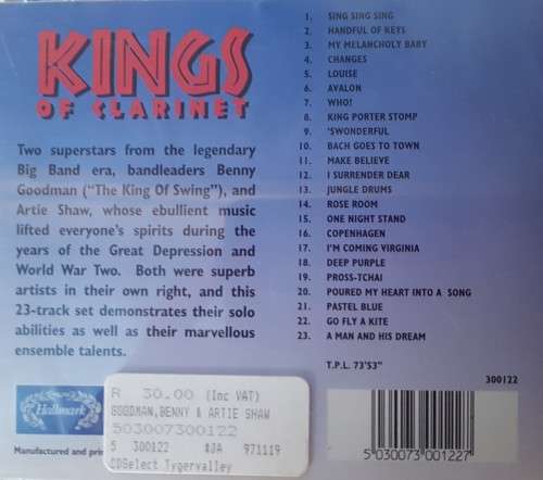 Kings of Clarinet (Benny Goodman / Artie Shaw)