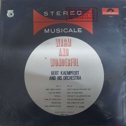 Warm and Wonderful - Bert Keampfert and His orchestra