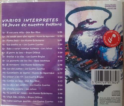 18 Joyas De Nuestro Folklore