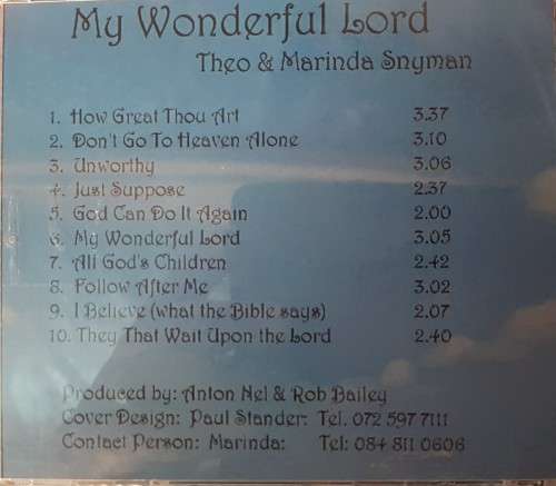 Theo & Marinda Snyman - My wonderful Lord