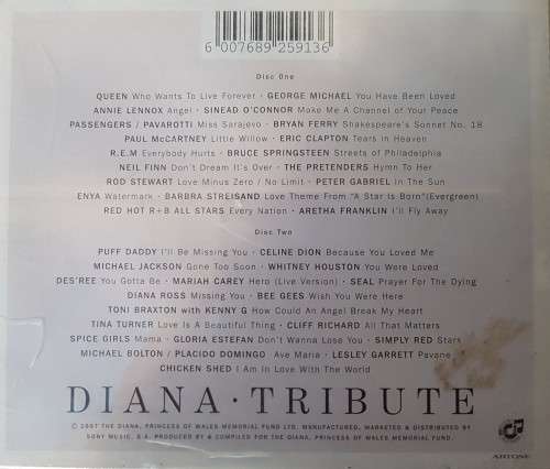 Diana Princess of Wales - Tribute - Various Artist (2 CD)