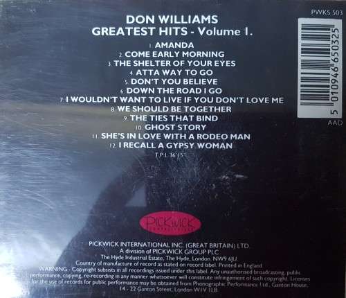 Don Williams - Greatest Hits Vol.1