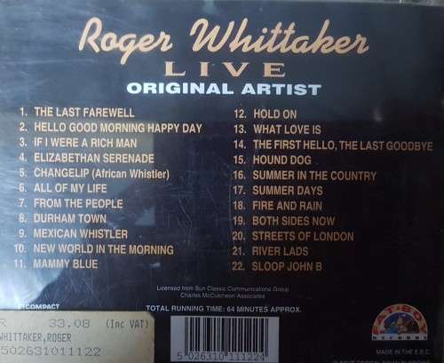 Roger Whittaker - Live