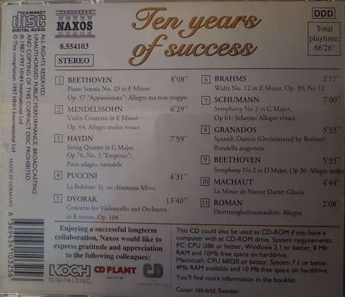 Naxos - Ten Years of Success