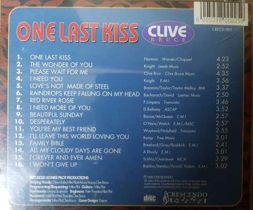 Clive Bruce - One last kiss