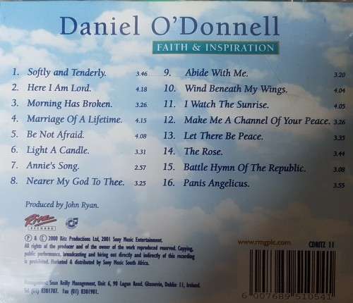 Daniel O`Donnell - Faith & Inspiration (2 CD)