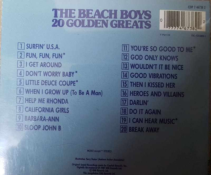 The Beach boys - 20 Golden greats
