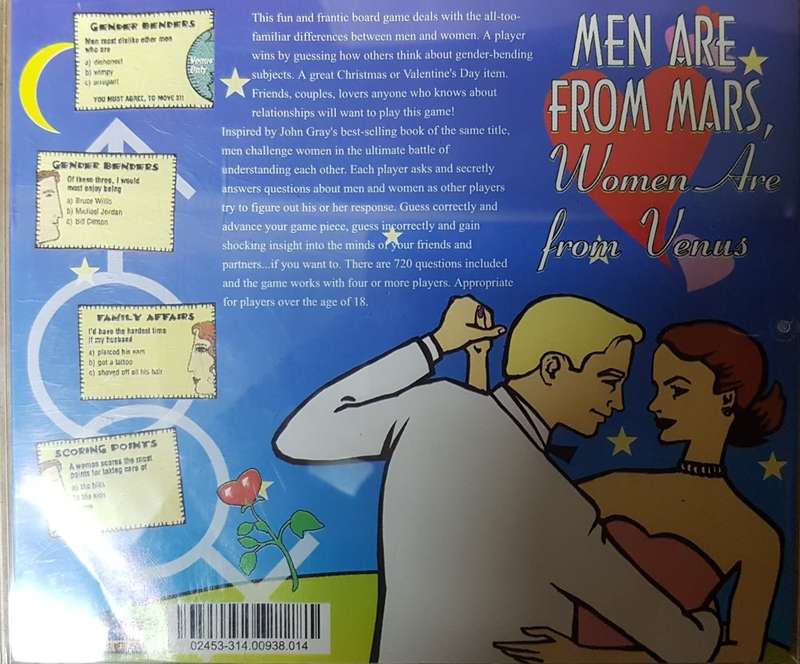 BOARD GAME : Men are from Mars, Woman are from Venus