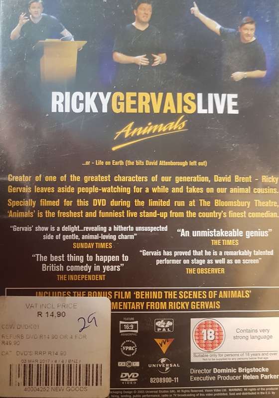 Ricky Gervais Live - Animals