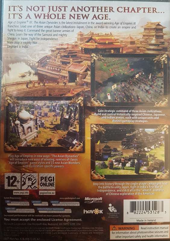GAME: Age of Empires - The Asian Dynasties