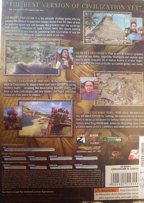 GAME: Civilization Complete IV