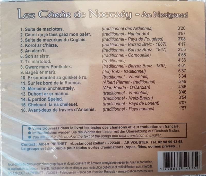 Lez Coror de Noecaey - An Noziganed (NEW)
