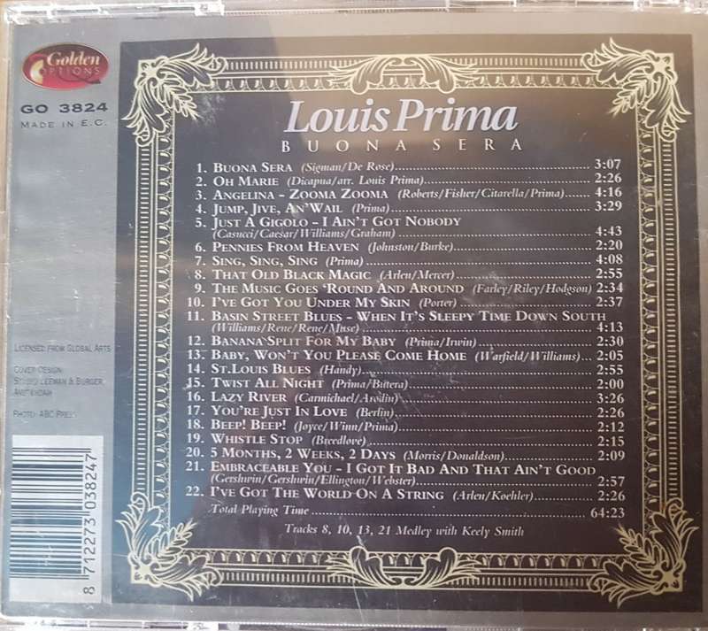 Louis Prima - Buona Sera