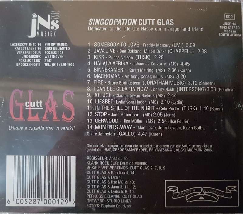 Cut Glass - Singcopation