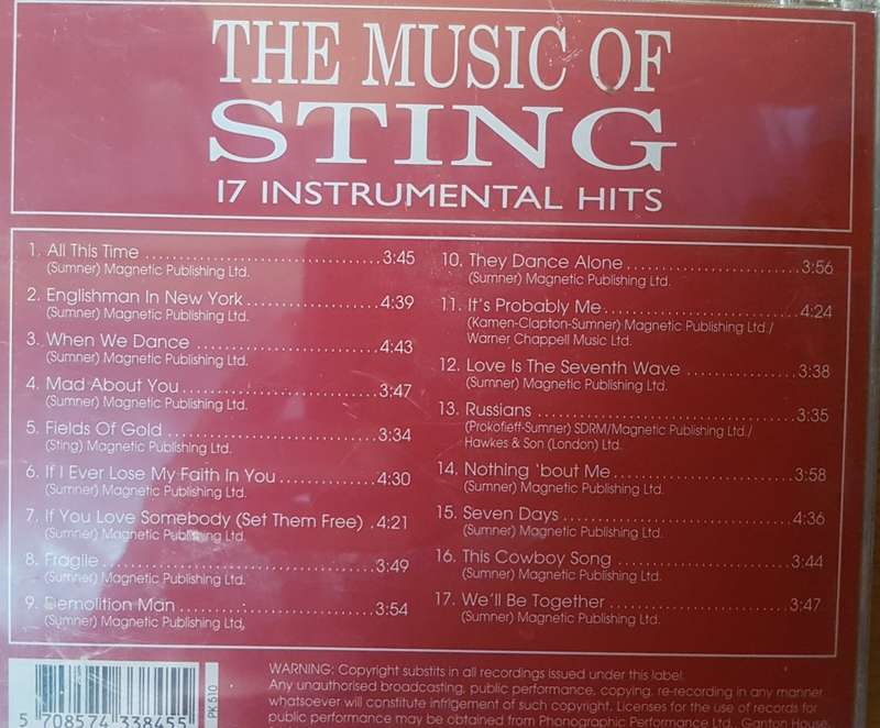 Sting - The Music of (17 Instrumental Hits)