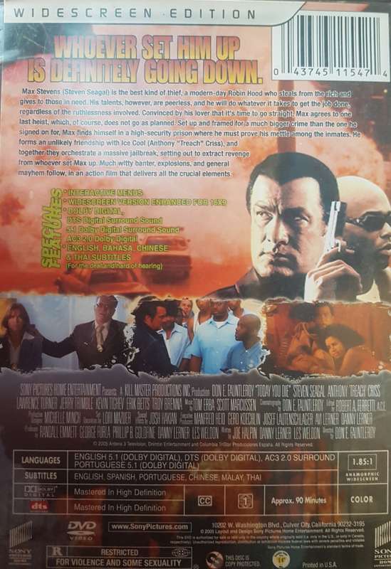 Today You Die - Steven Seagal