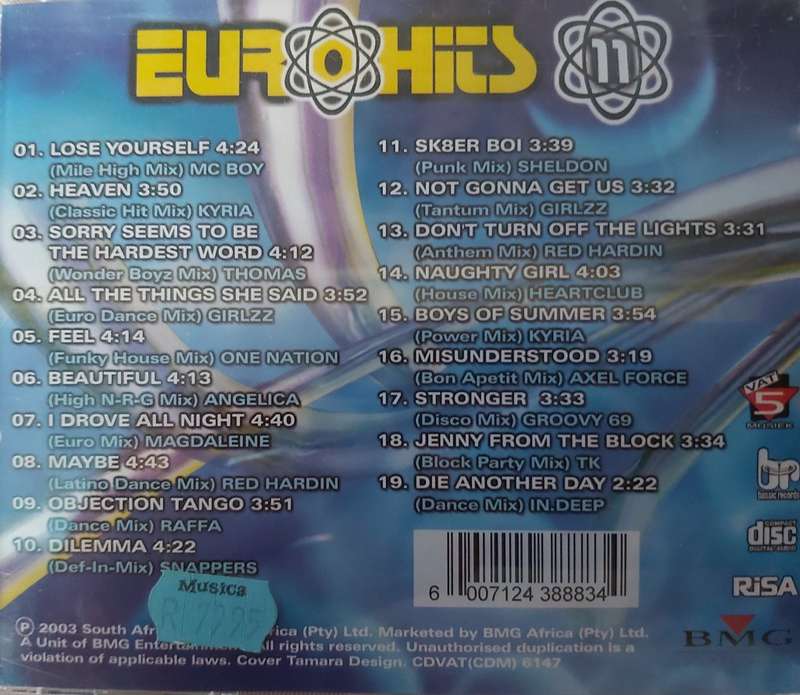 Euro Hits 19 Smash Hits 11