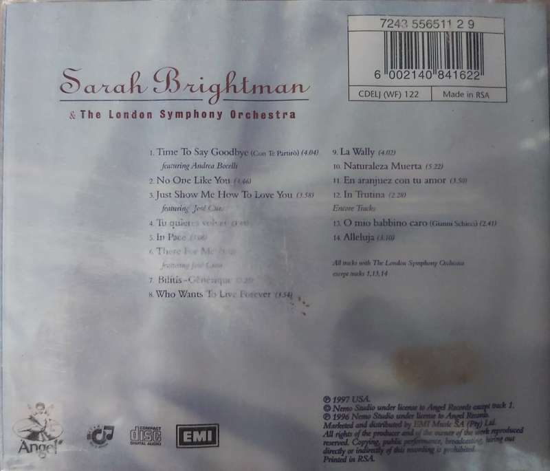 Sarah Brightman - Time to say goodbye