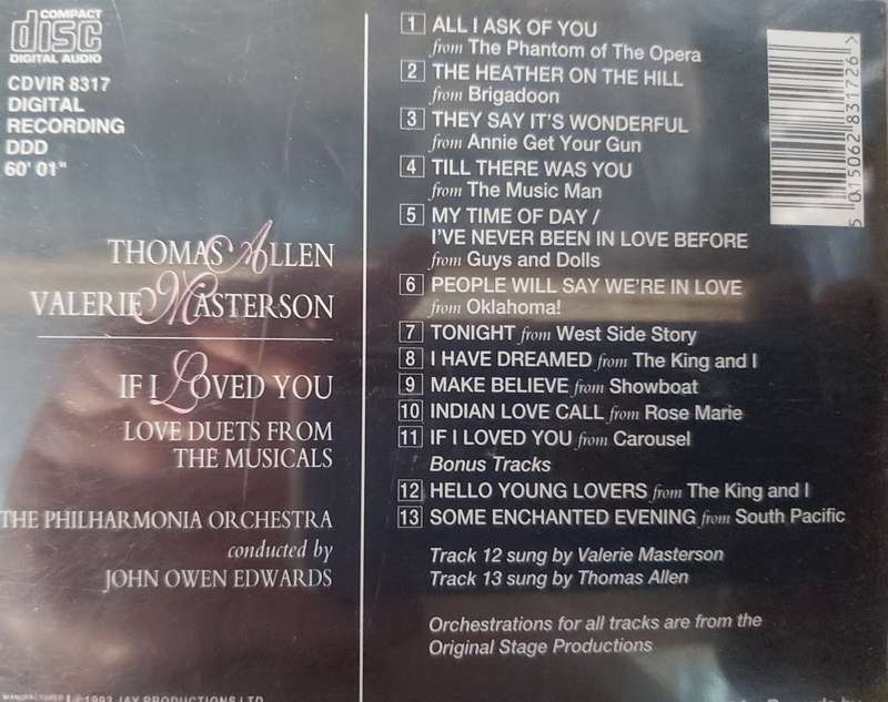 Thomas Allen & Valerie Masterson - If I Love you