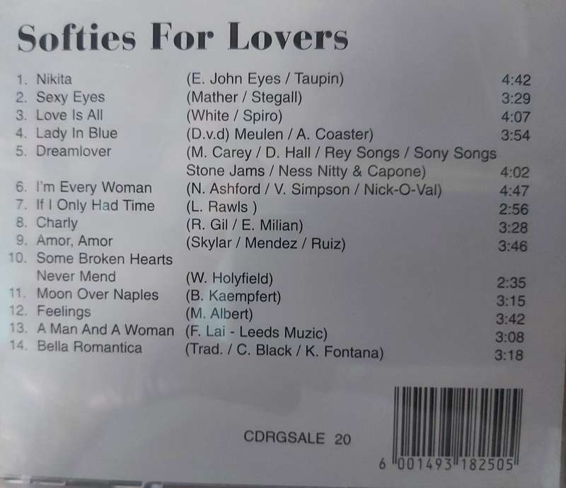 Softies for Lovers - Various Artist