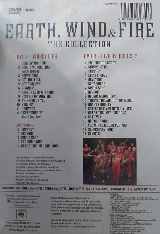 Earth, Wind & Fire - The Collection  (2 DVD)