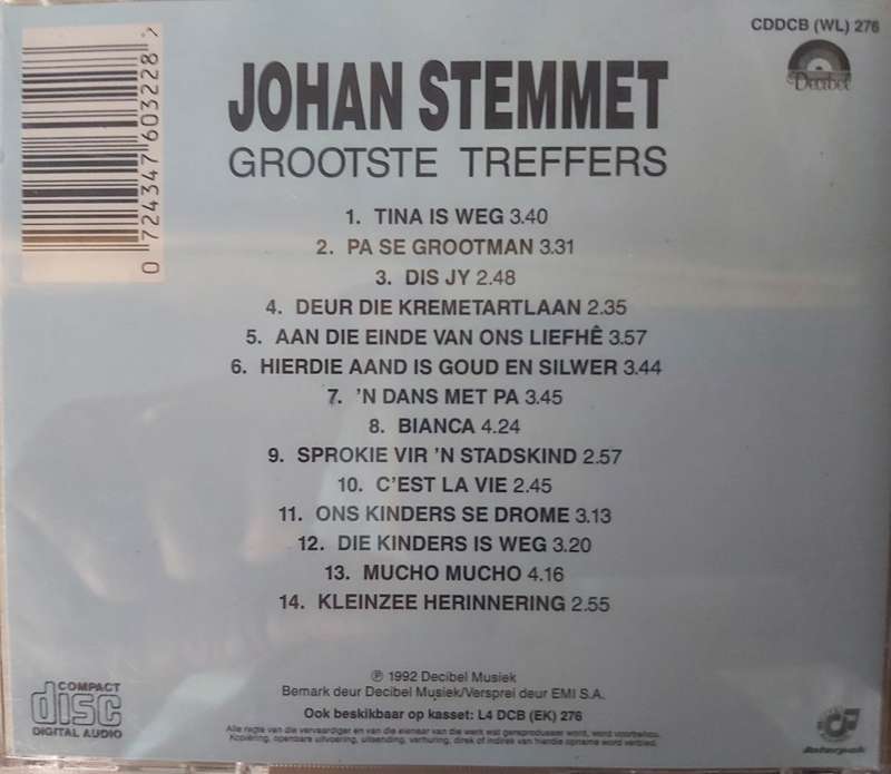 Johan Stemmet - Grootste Treffers