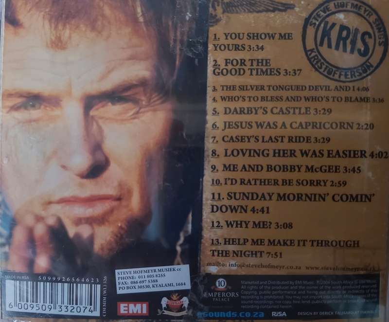 Steve Hofmeyer - Sings Kris Kristofferson