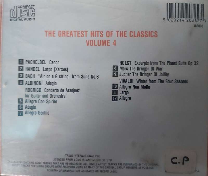 Greatest Hits of the Classics - Volume 4