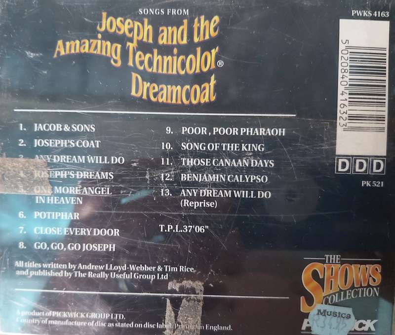 Josep and the Amazing Technicolor Dreamcoat - Soundtrack
