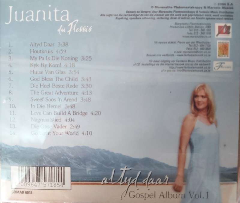 Juanita Du Plessis - Altyd daar Gospel Album Vol.1
