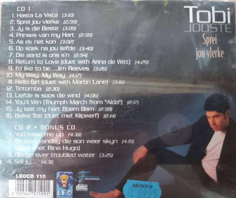 Tobi Jooste - Sprei jou vlerke (2 CD)