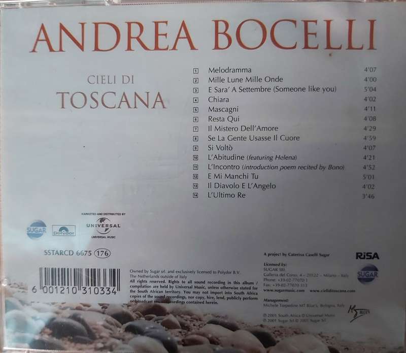 Andrea Bocelli - Cieli Di Toscana