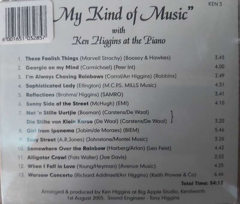 My Kind of Music with Ken Higgens on the Piano