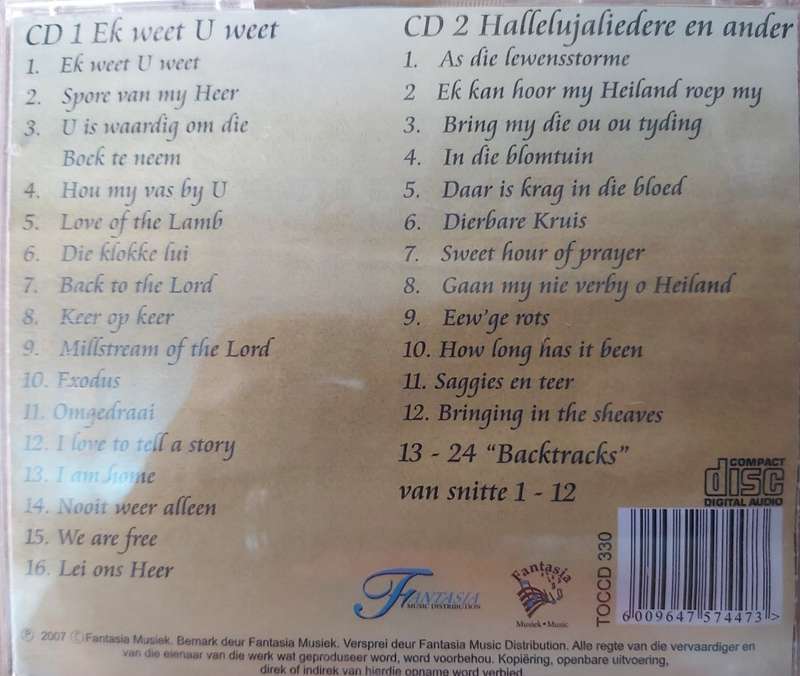 Ronell Erasmus - Ek weet U weet (Double CD)