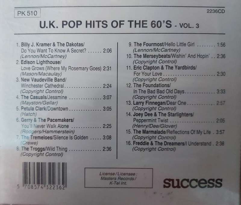 UK Pop Hits of the 60`s