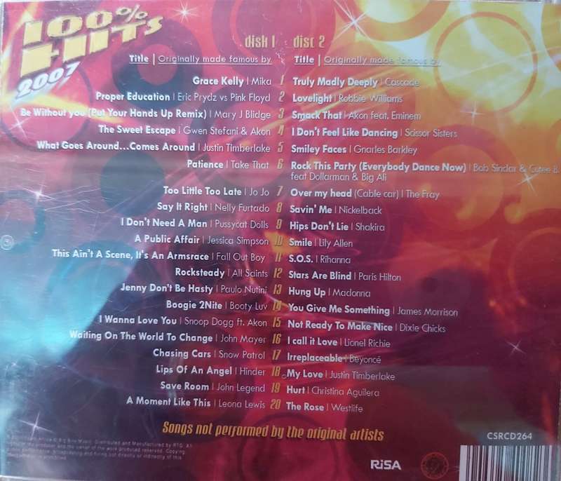 100% Hits 2007 (Double CD)