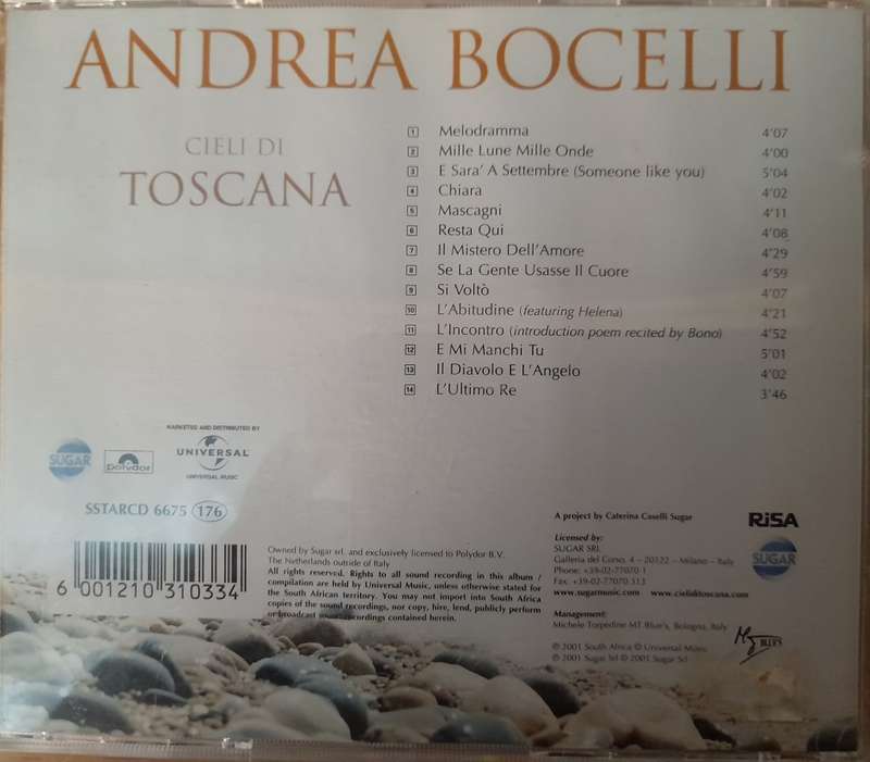 Andrea Bocelli - Cieli Di Toscana