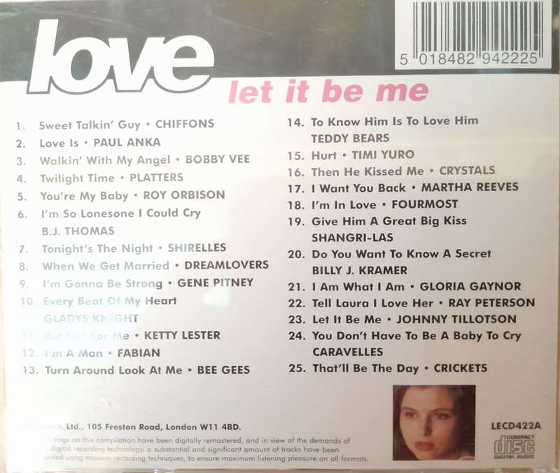 Love let it be me - Various Artist