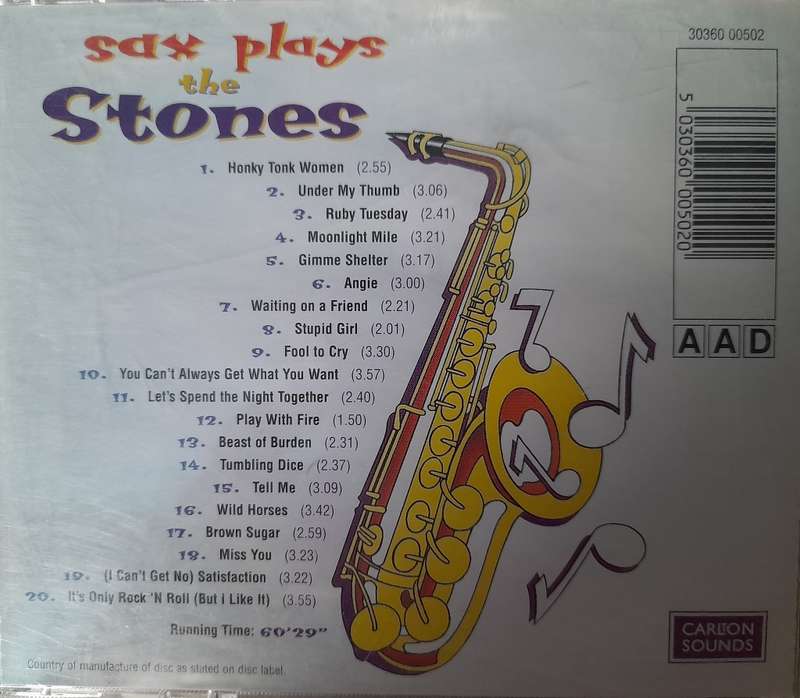 Sax plays The Stones