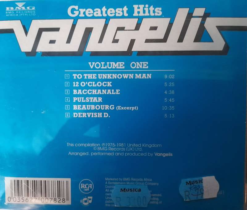 Vangelis - Greatest Hits Volume one