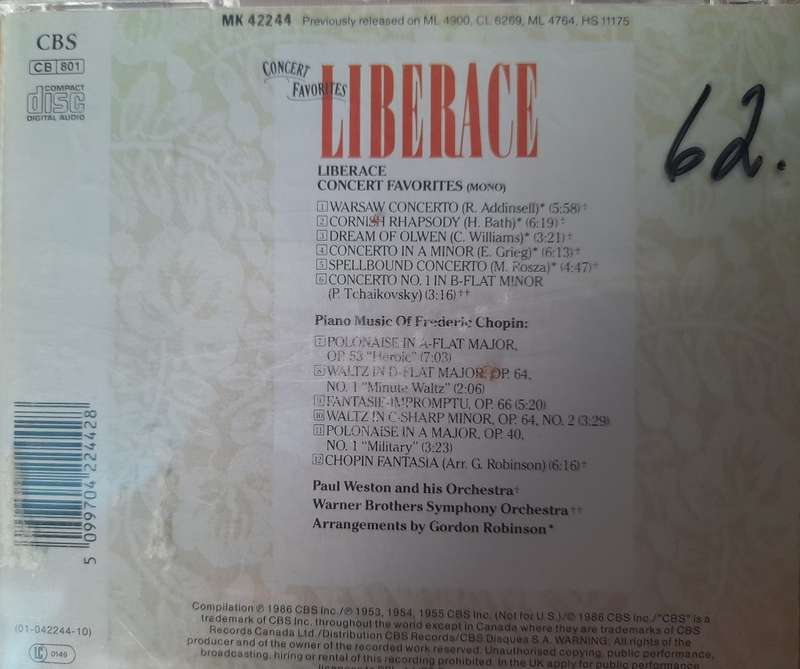 Liberace - Concert favourites