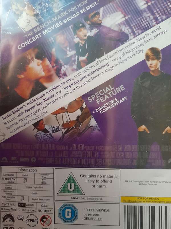 DVD: Justin Bieber - Never say never