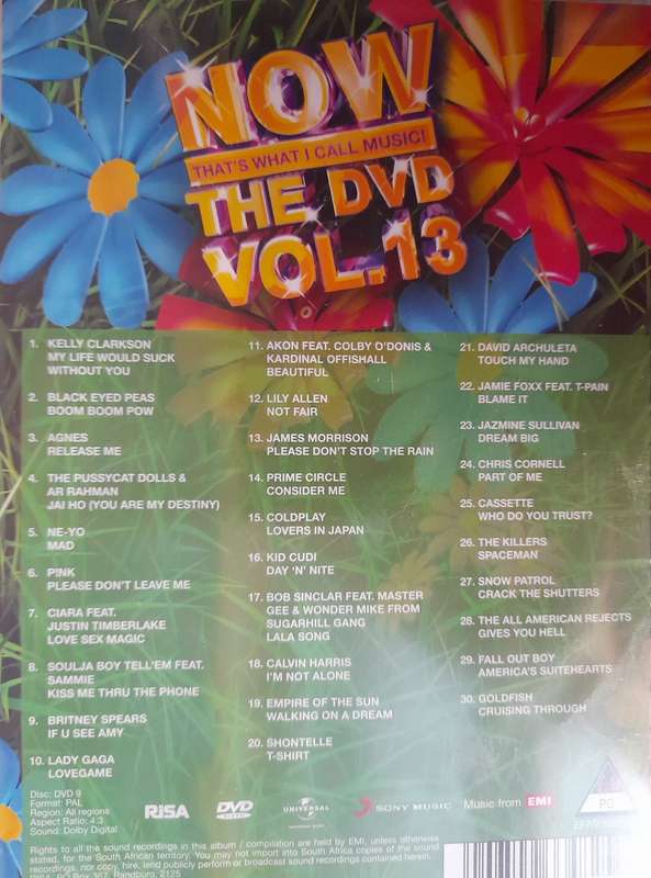 DVD: NOW Thats wht we call music - Vol.13