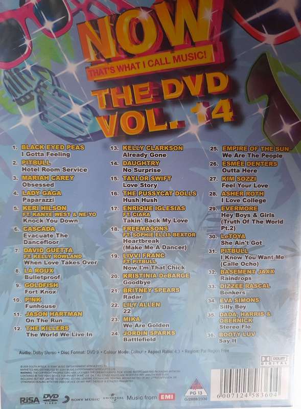 DVD: NOW Thats wht we call music - Vol.14