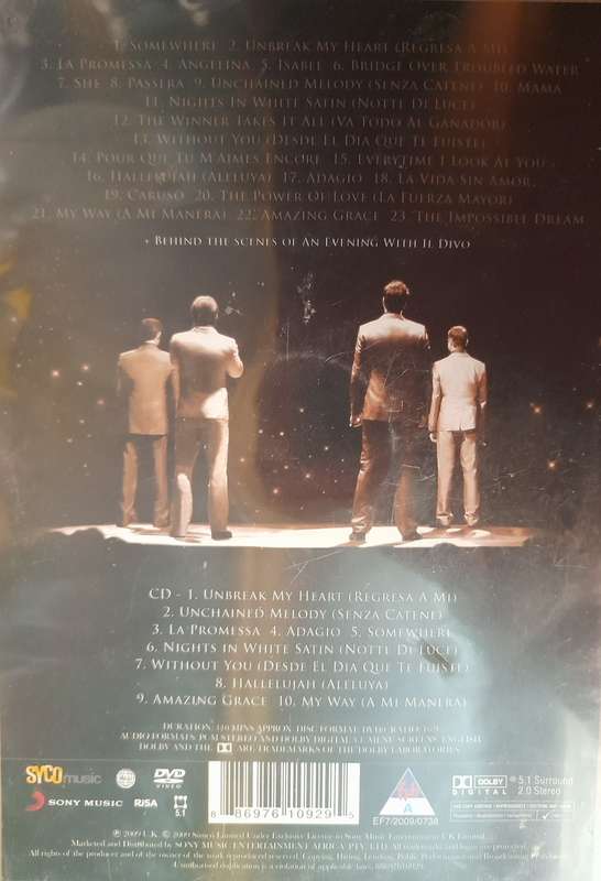 DVD: An evening with Il Divo Live in Barcelona