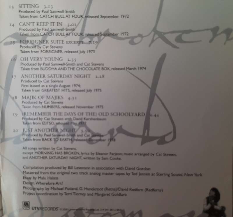 Cat Stevens - The very best of (No Back Sleeve)